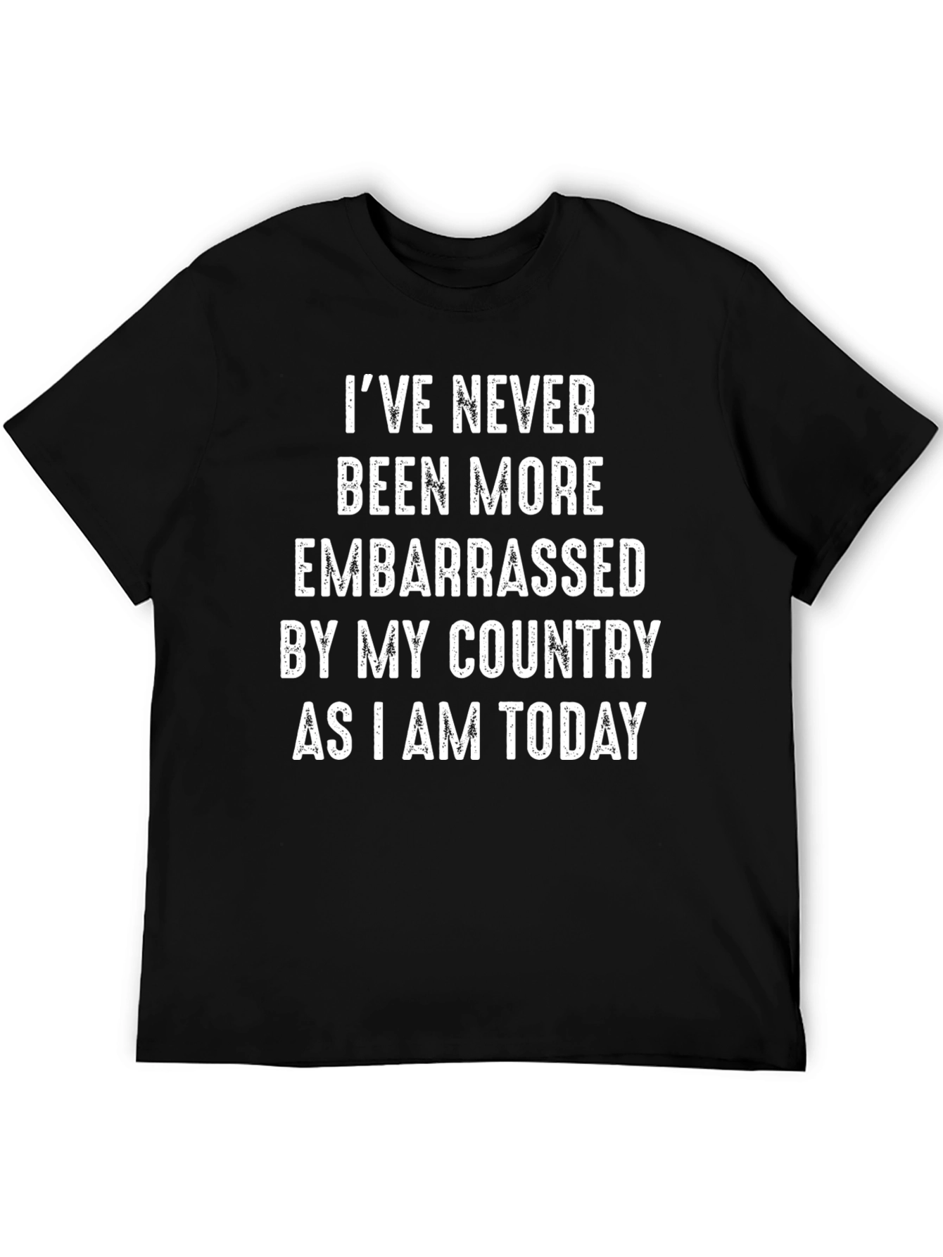 Embarrassed By My Country Graphic Tee - Black