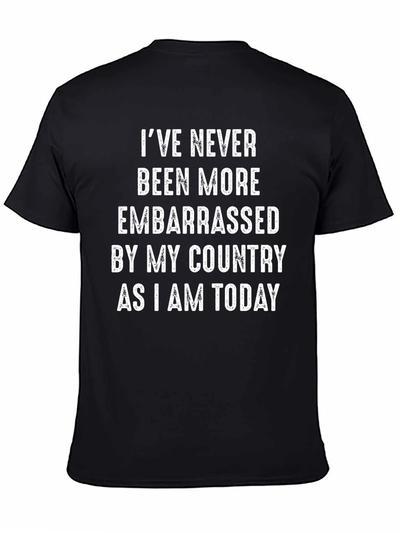 Embarrassed By My Country Graphic Tee - Black