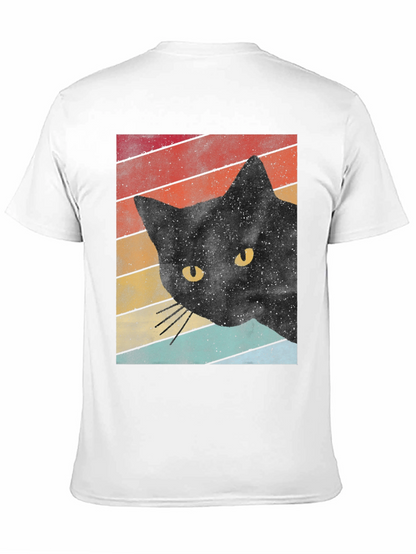 Retro Black Cat T-Shirt