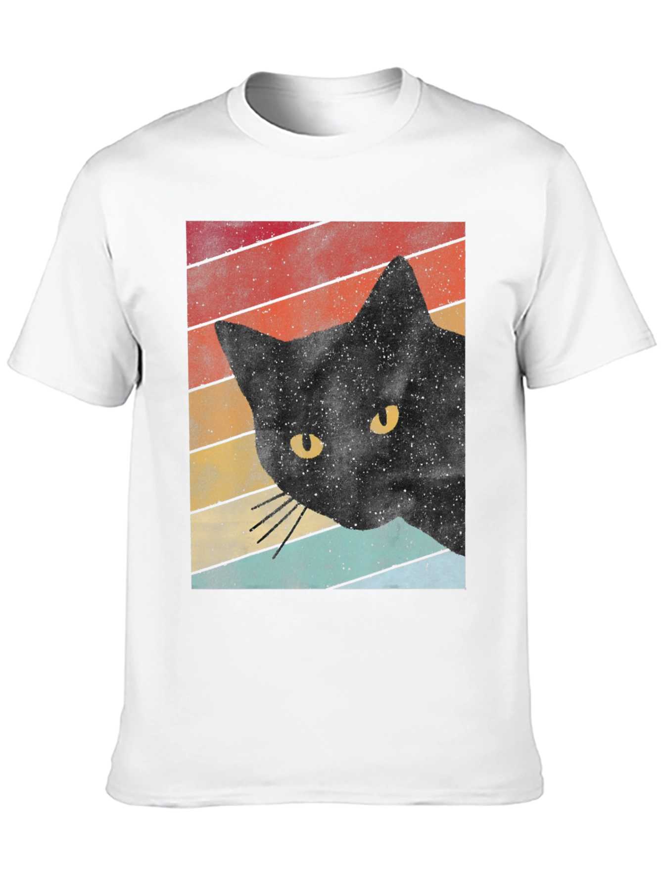Retro Black Cat T-Shirt
