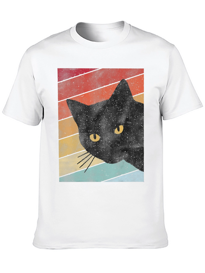 Retro Black Cat T-Shirt