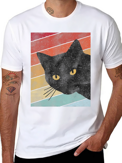 Retro Black Cat T-Shirt