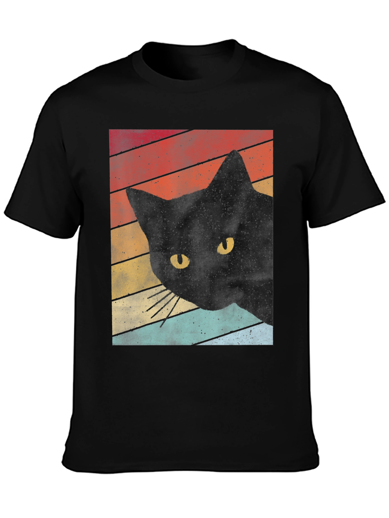 Retro Black Cat T-Shirt