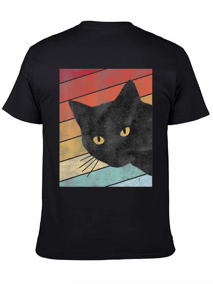 Retro Black Cat T-Shirt