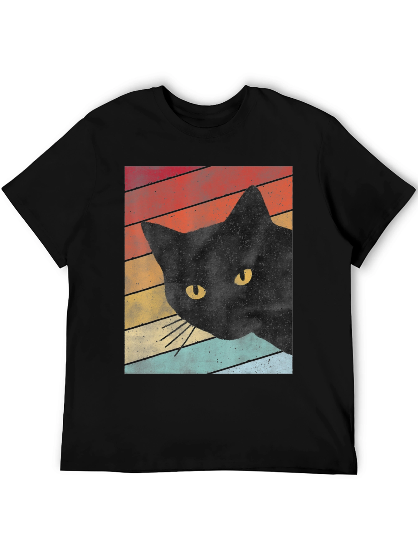 Retro Black Cat T-Shirt