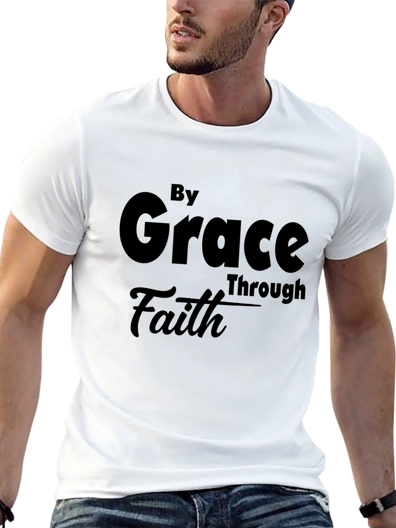 By Grace Through Faith Black T-Shirt
