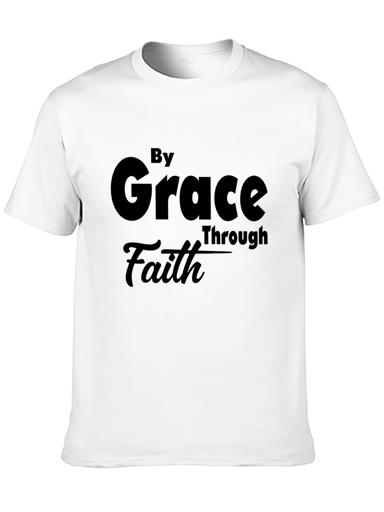 By Grace Through Faith Black T-Shirt