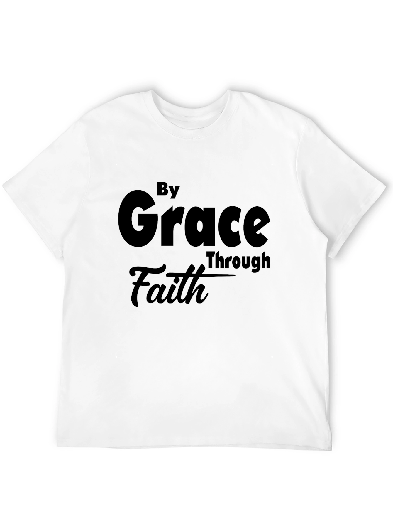 By Grace Through Faith Black T-Shirt