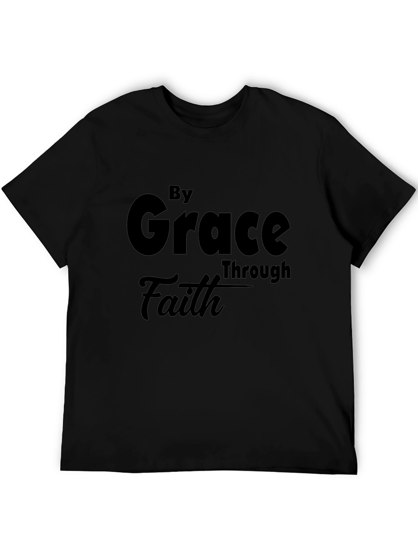 By Grace Through Faith Black T-Shirt