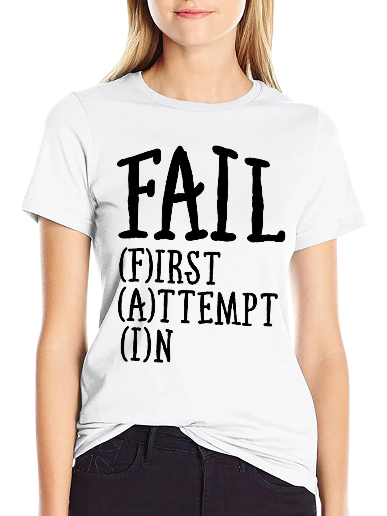 Motivational F.A.I.L. Graphic Tee - First Attempt In Learning