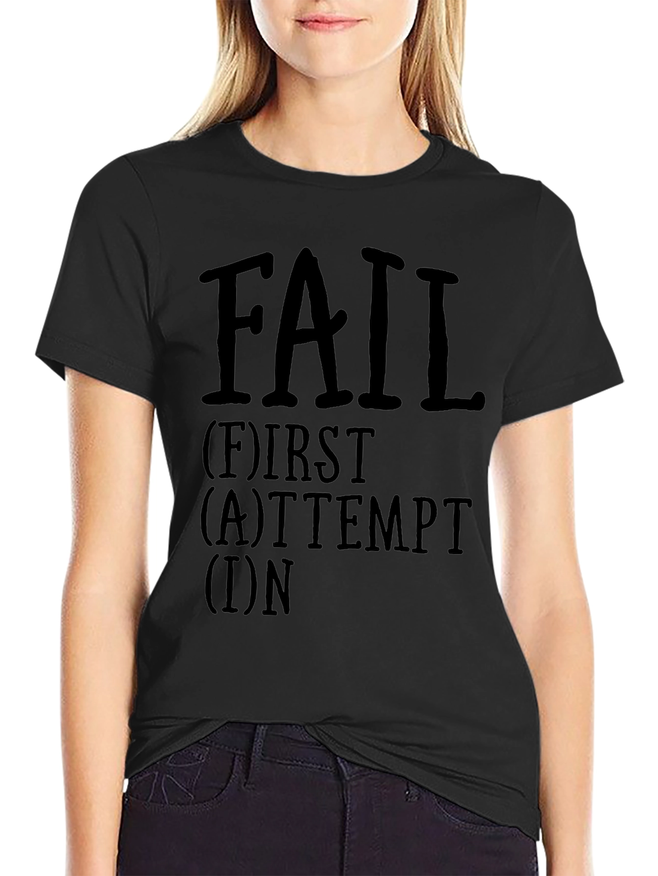 Motivational F.A.I.L. Graphic Tee - First Attempt In Learning