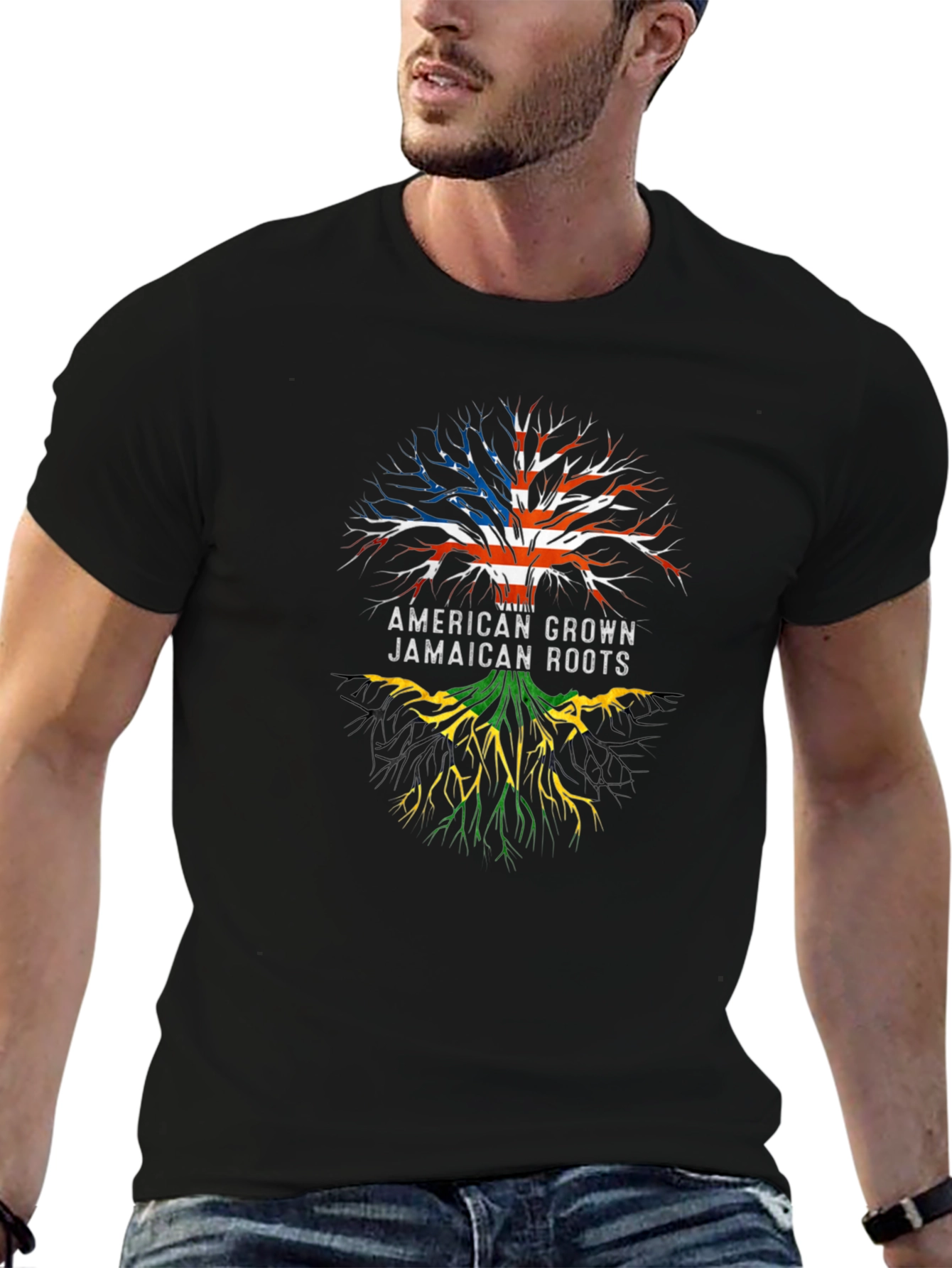 American Grown Jamaican Roots T-Shirt