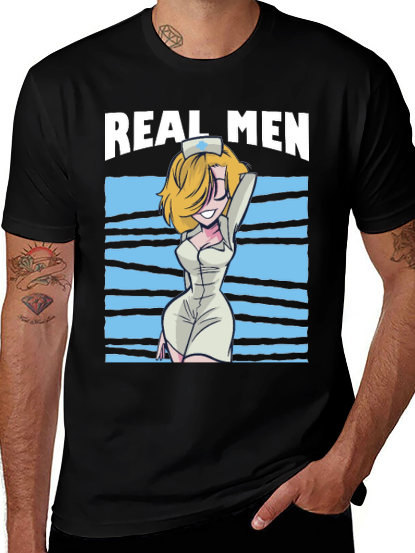 Real Men Nurse Graphic T-Shirt