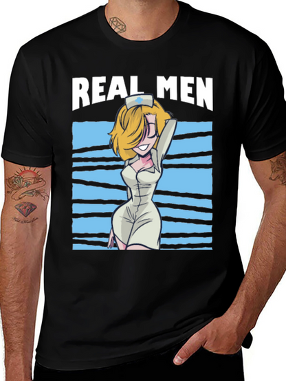 Real Men Nurse Graphic T-Shirt