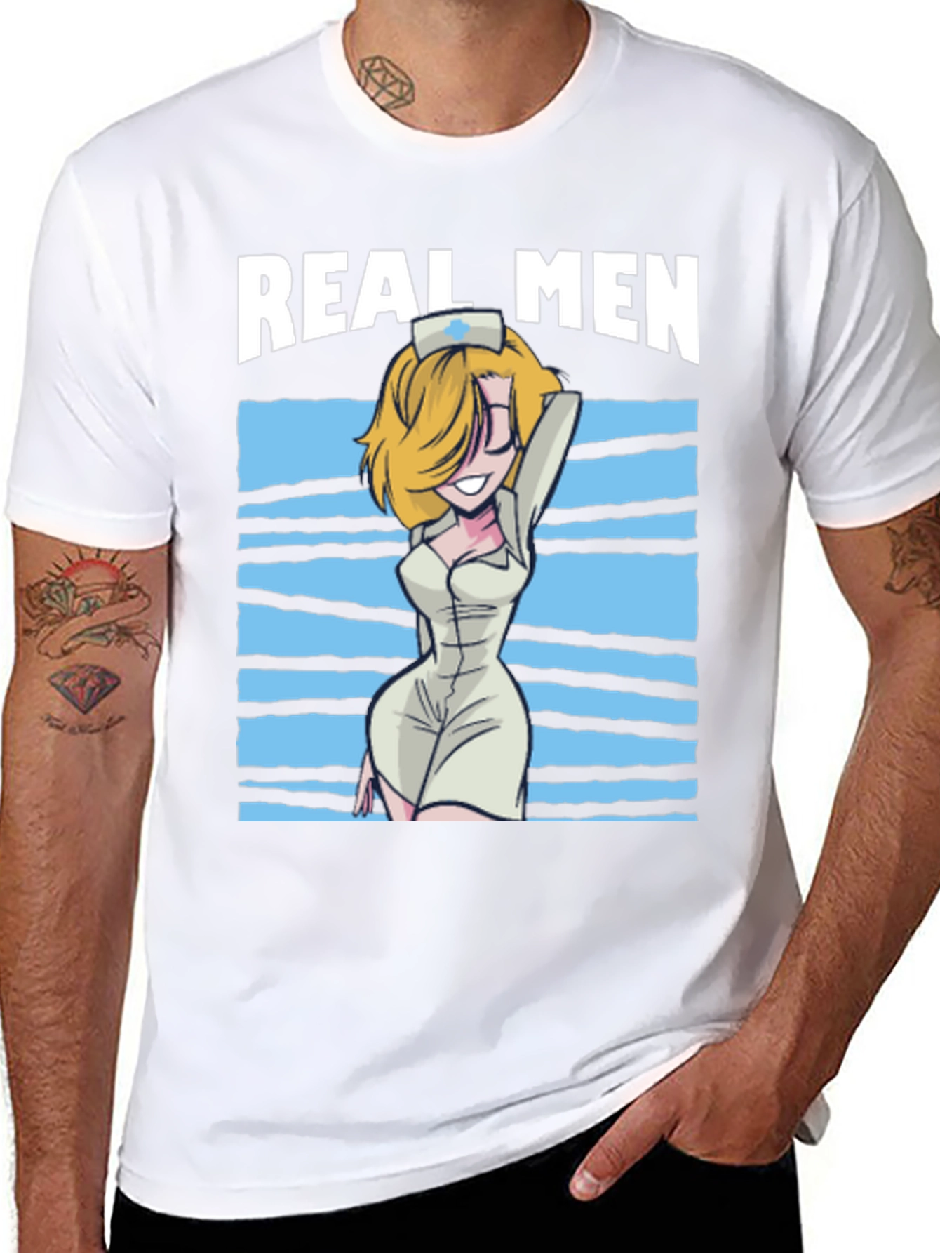 Real Men Nurse Graphic T-Shirt