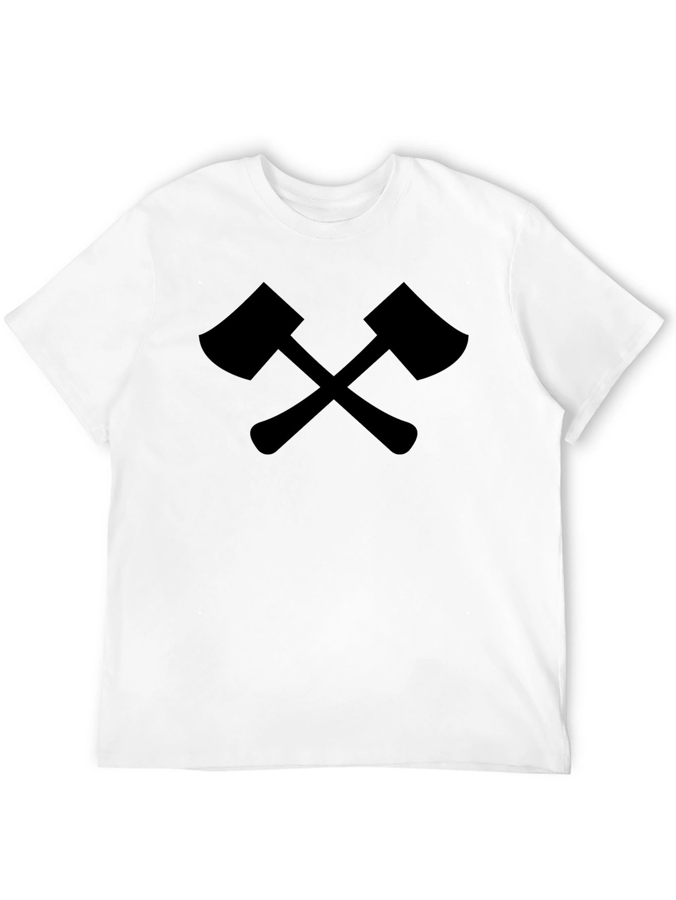 Crossed Axes Graphic Tee - Black Lumberjack Style