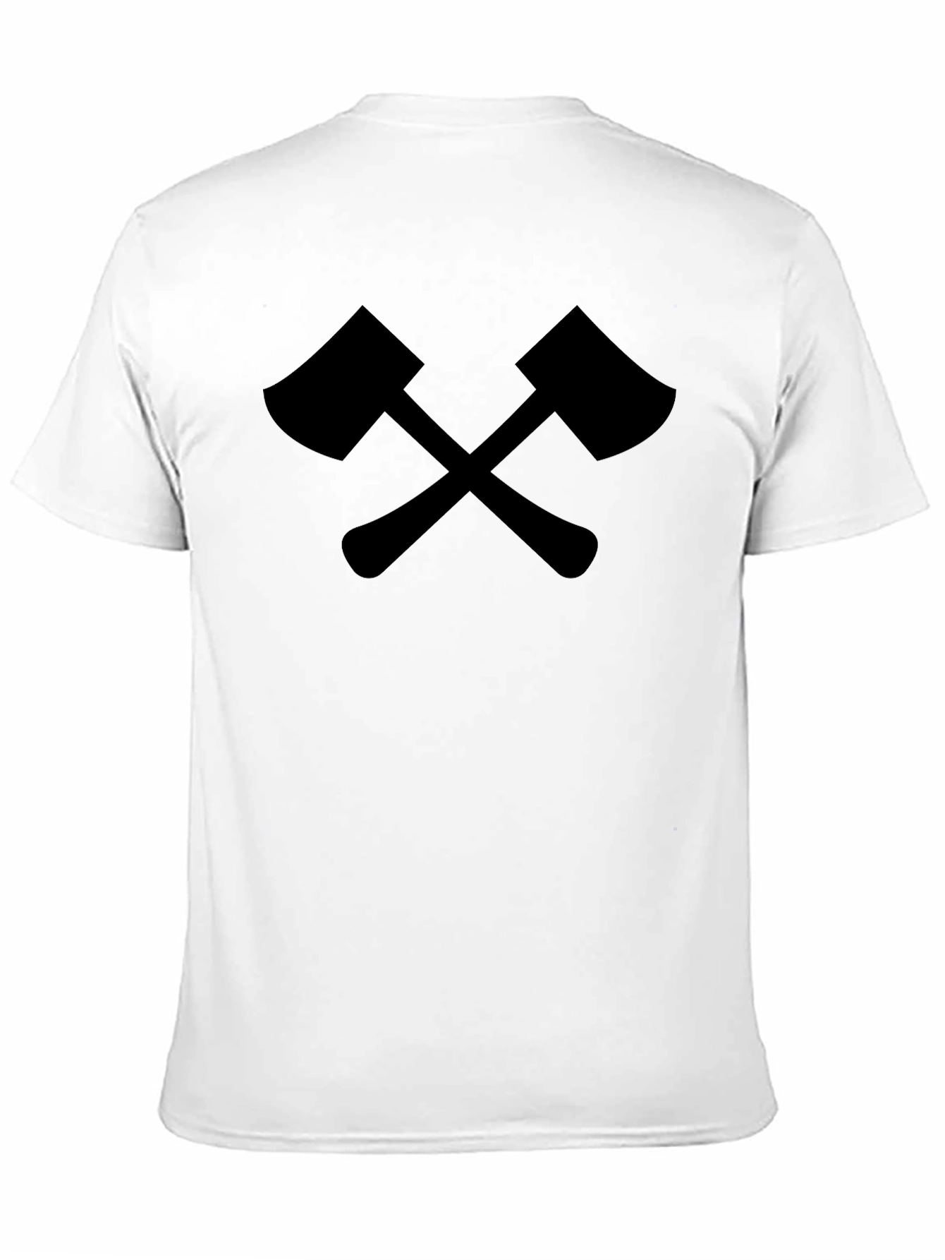 Crossed Axes Graphic Tee - Black Lumberjack Style