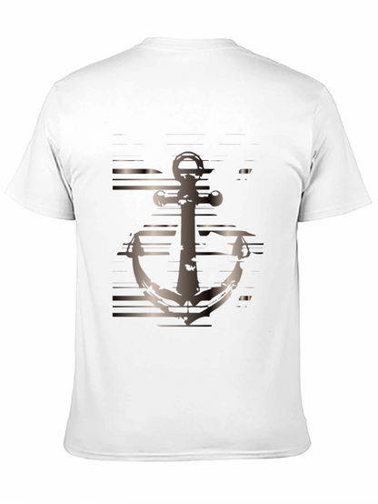 Mens Black Anchor Graphic Tee