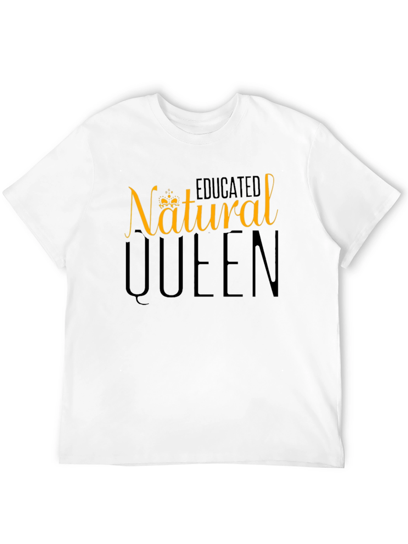 Natural Queen Graphic Tee - Black