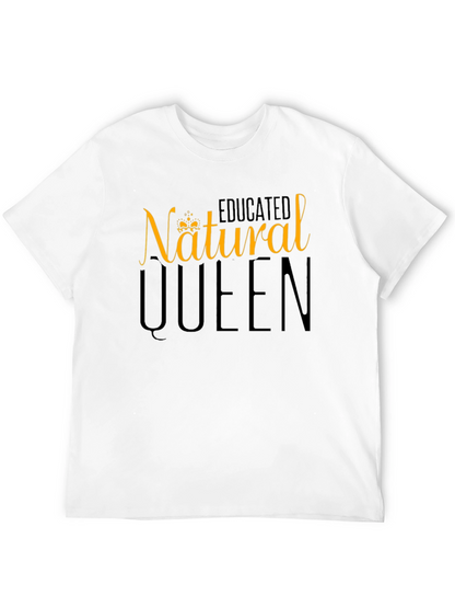 Natural Queen Graphic Tee - Black