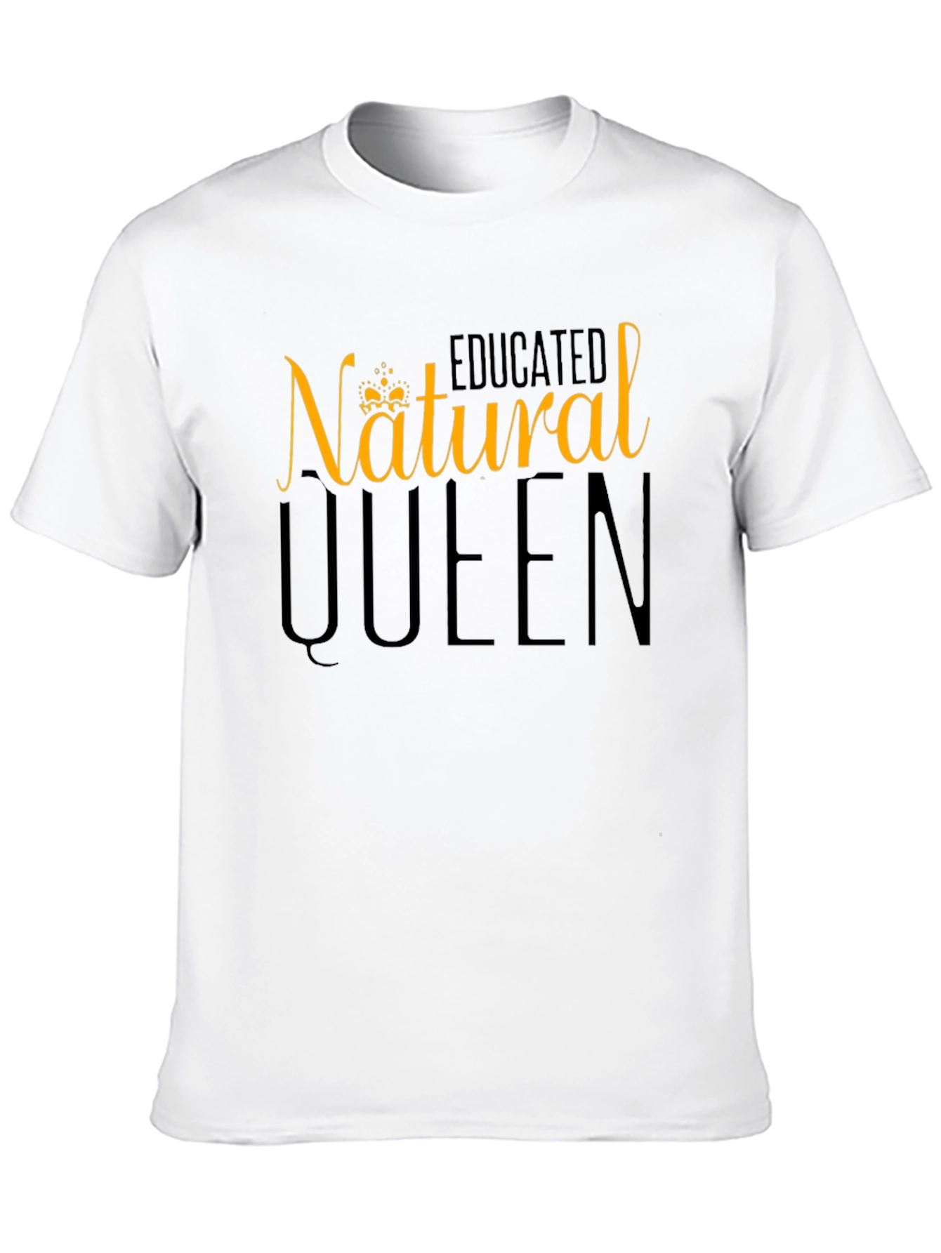 Natural Queen Graphic Tee - Black