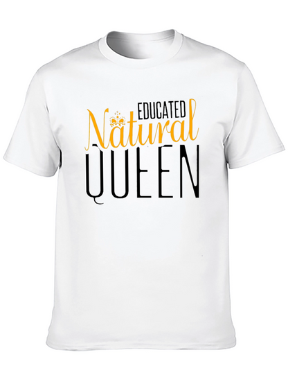 Natural Queen Graphic Tee - Black