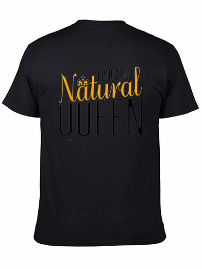 Natural Queen Graphic Tee - Black