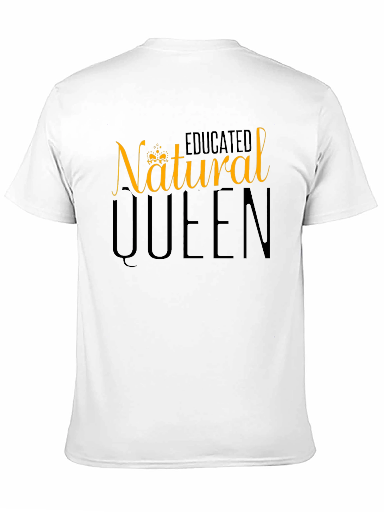 Natural Queen Graphic Tee - Black