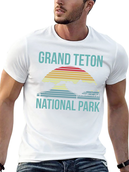 Grand Teton National Park T-Shirt Retro Style