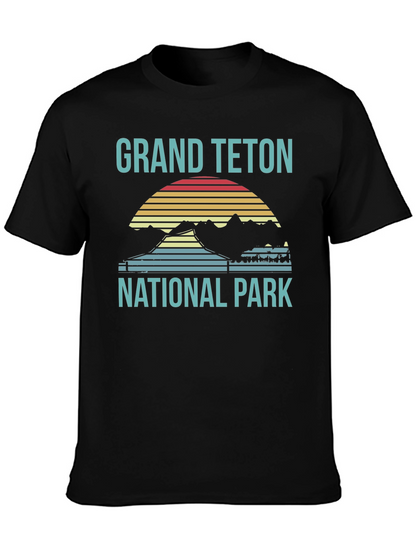 Grand Teton National Park T-Shirt Retro Style
