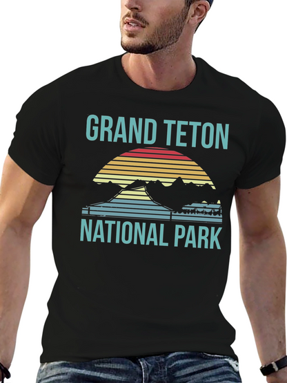 Grand Teton National Park T-Shirt Retro Style