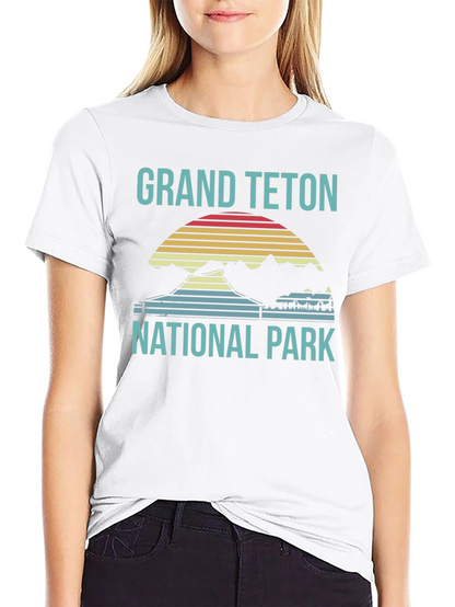 Grand Teton National Park T-Shirt Retro Style