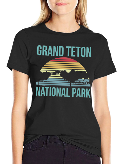 Grand Teton National Park T-Shirt Retro Style