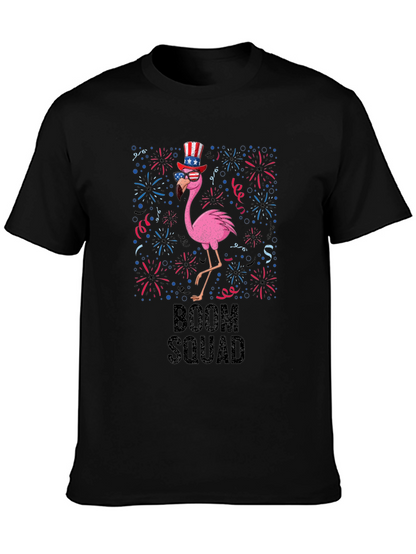 Boom Squad Patriotic Flamingo T-Shirt