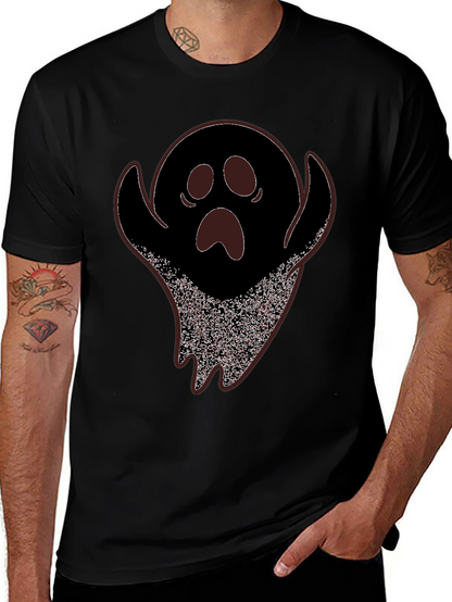 Spooky Ghost Graphic Tee - Halloween T-Shirt