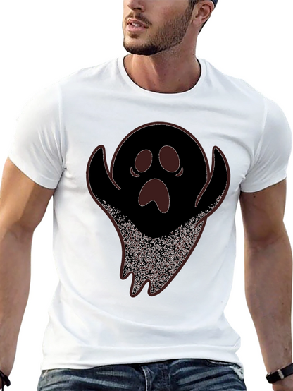 Spooky Ghost Graphic Tee - Halloween T-Shirt