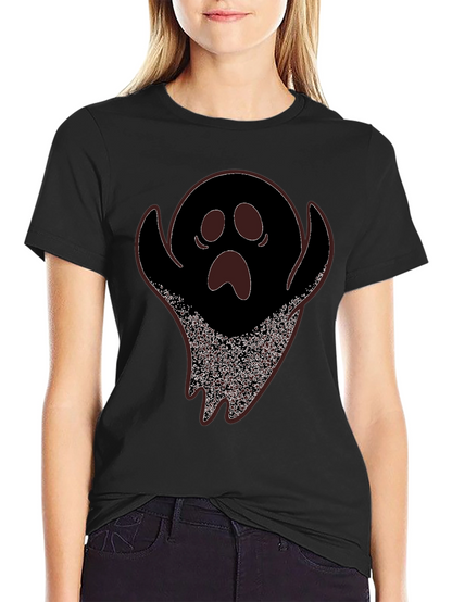 Spooky Ghost Graphic Tee - Halloween T-Shirt