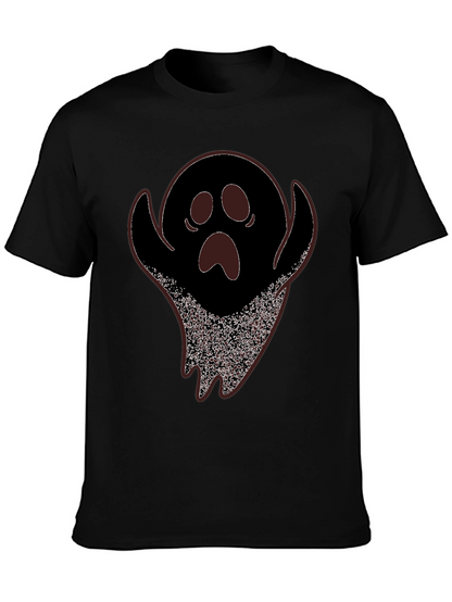 Spooky Ghost Graphic Tee - Halloween T-Shirt
