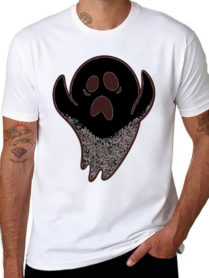 Spooky Ghost Graphic Tee - Halloween T-Shirt