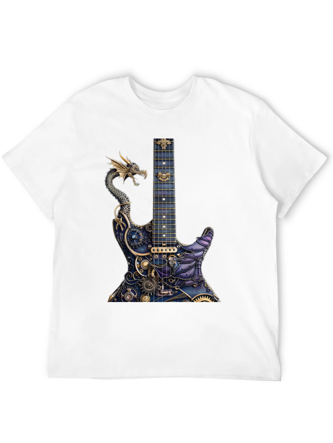 Dragon Gear Guitar Graphic Tee - Black