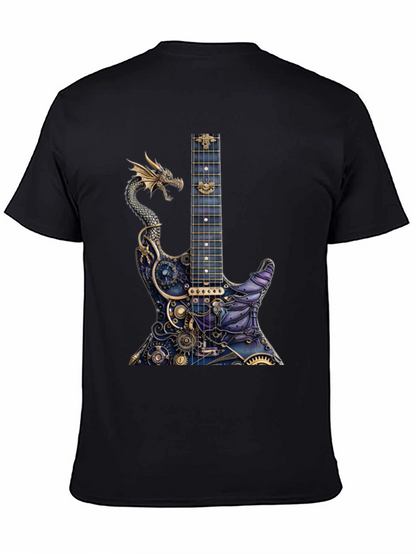 Dragon Gear Guitar Graphic Tee - Black