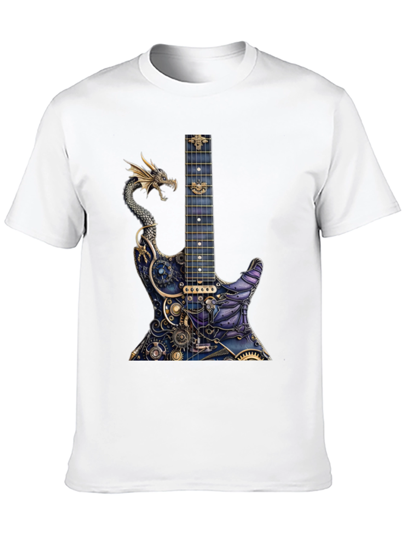 Dragon Gear Guitar Graphic Tee - Black