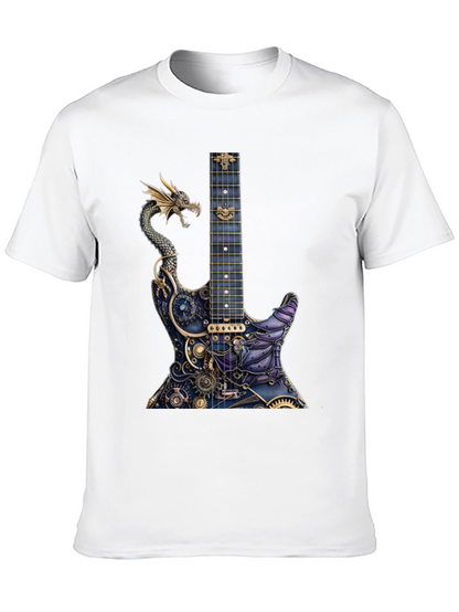 Dragon Gear Guitar Graphic Tee - Black