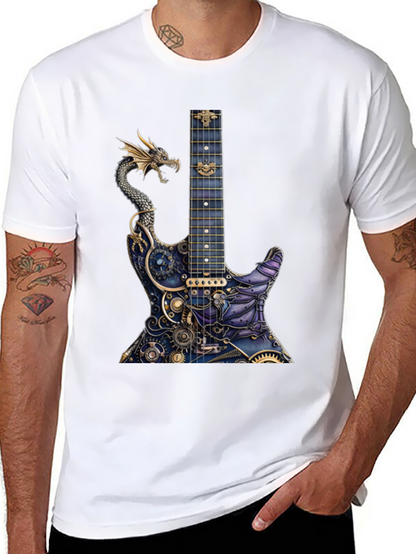 Dragon Gear Guitar Graphic Tee - Black