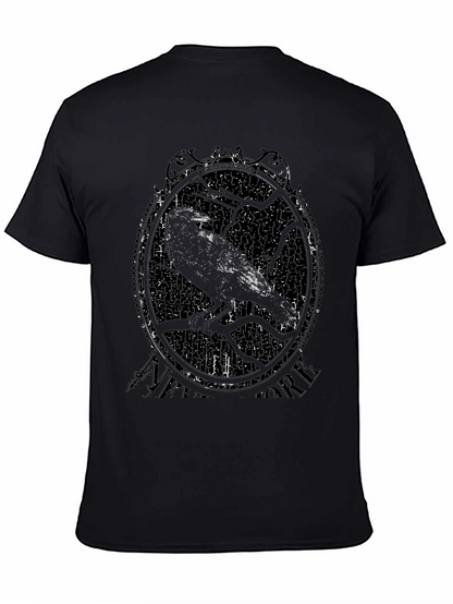 Raven Graphic Print Tee - Black