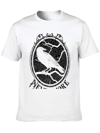 Raven Graphic Print Tee - Black