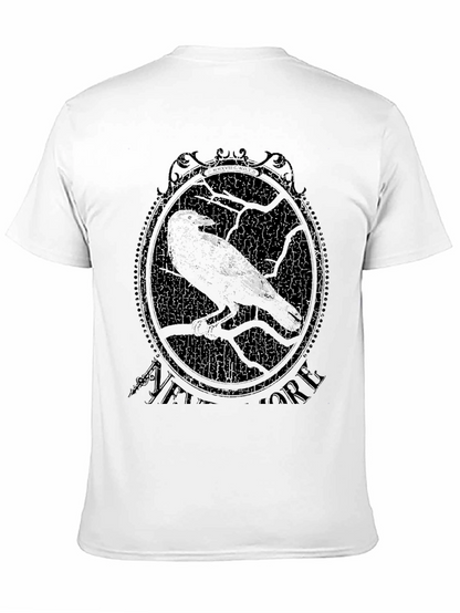 Raven Graphic Print Tee - Black