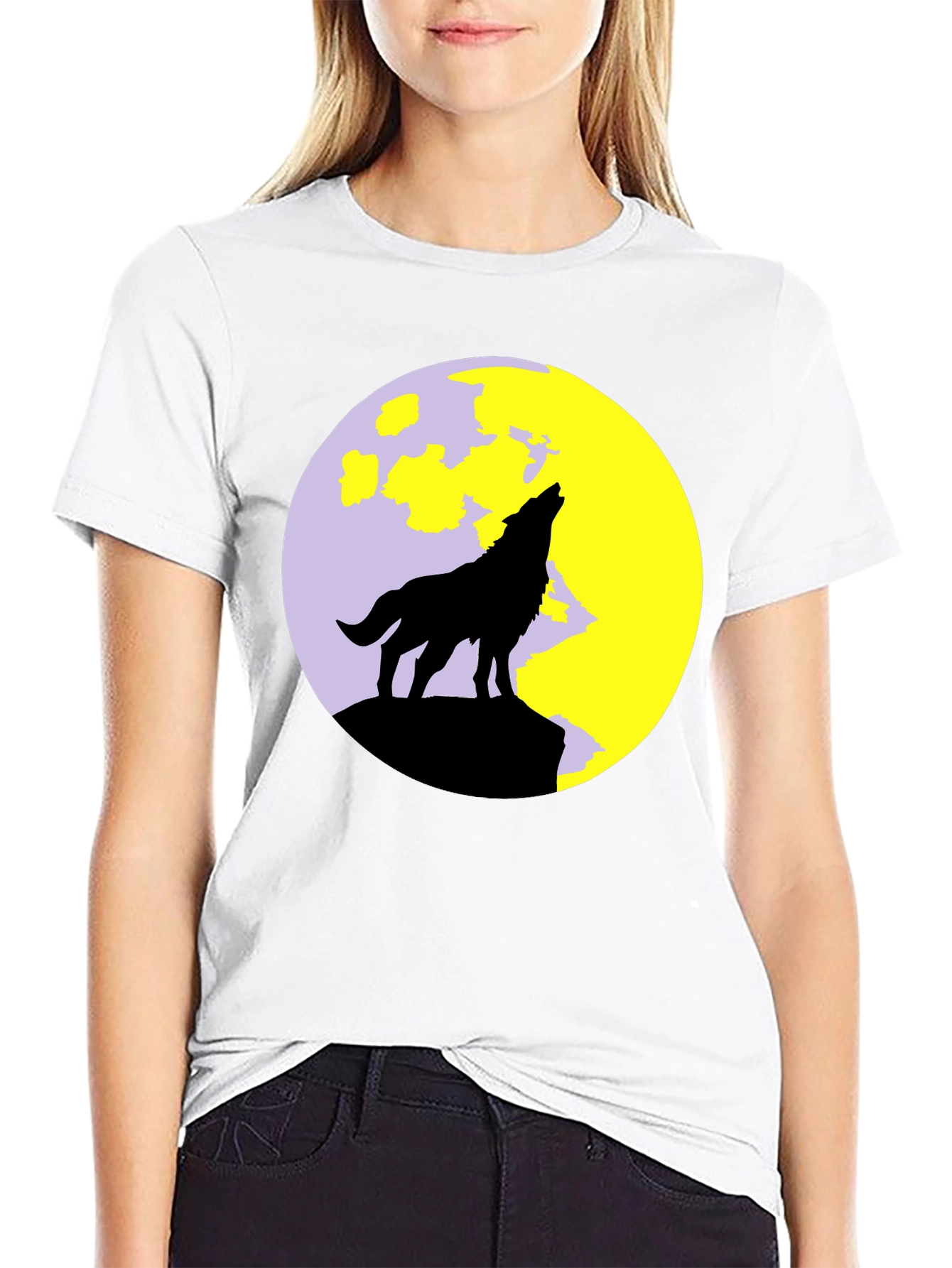 Wolf Moon Black T-Shirt