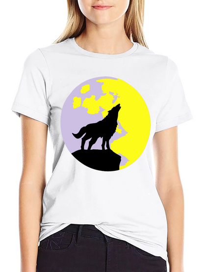 Wolf Moon Black T-Shirt