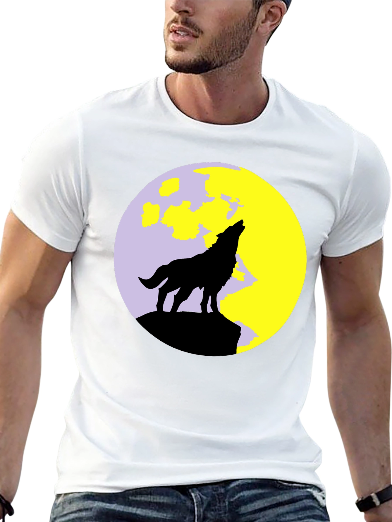 Wolf Moon Black T-Shirt